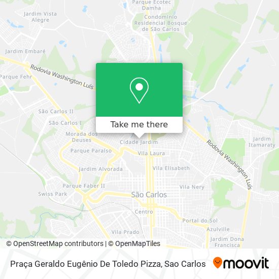 Mapa Praça Geraldo Eugênio De Toledo Pizza