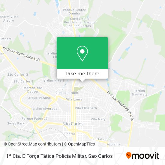 Mapa 1ª Cia. E Força Tática Policia Militar