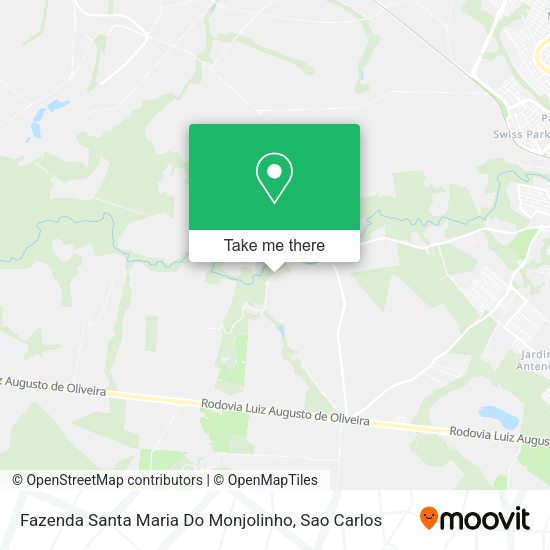 Fazenda Santa Maria Do Monjolinho map