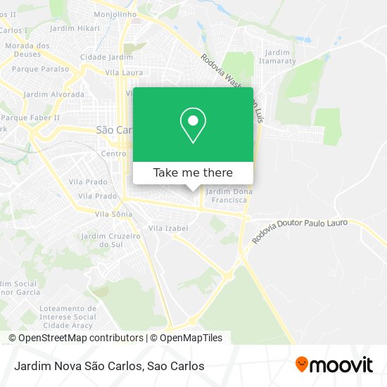 Mapa Jardim Nova São Carlos