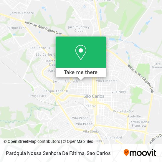 Mapa Paróquia Nossa Senhora De Fátima