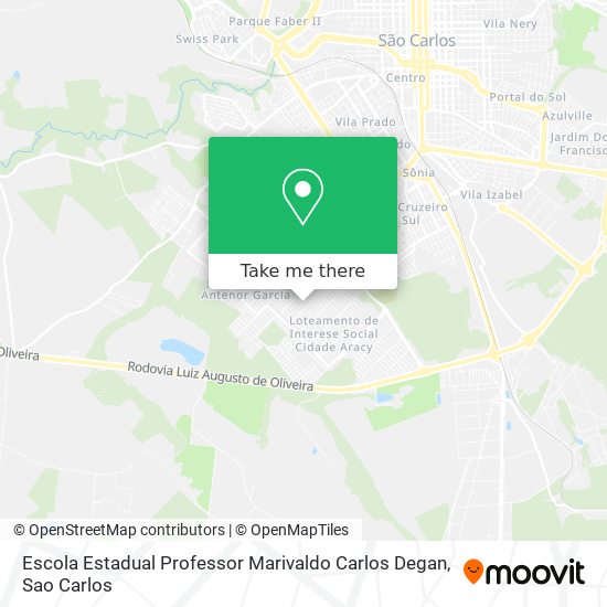 Escola Estadual Professor Marivaldo Carlos Degan map
