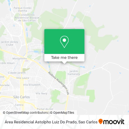 Mapa Área Residencial Astolpho Luiz Do Prado