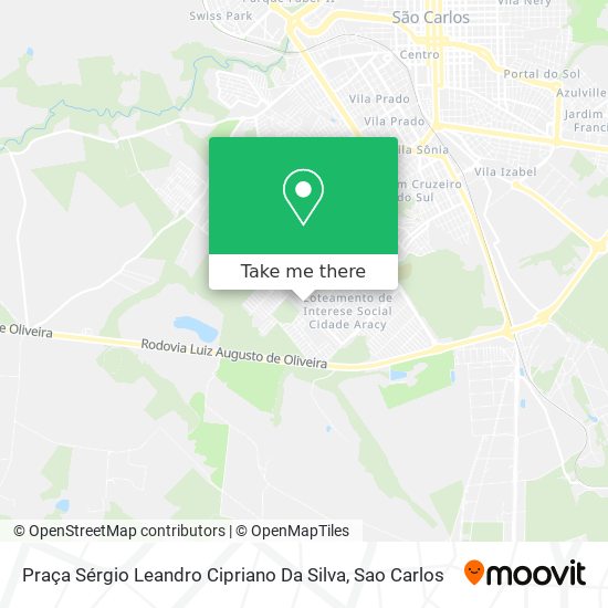 Praça Sérgio Leandro Cipriano Da Silva map