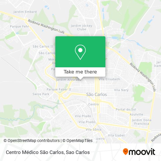 Mapa Centro Médico São Carlos