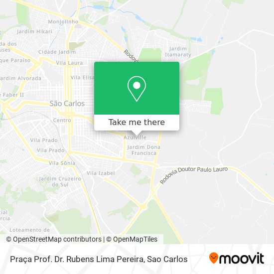 Praça Prof. Dr. Rubens Lima Pereira map