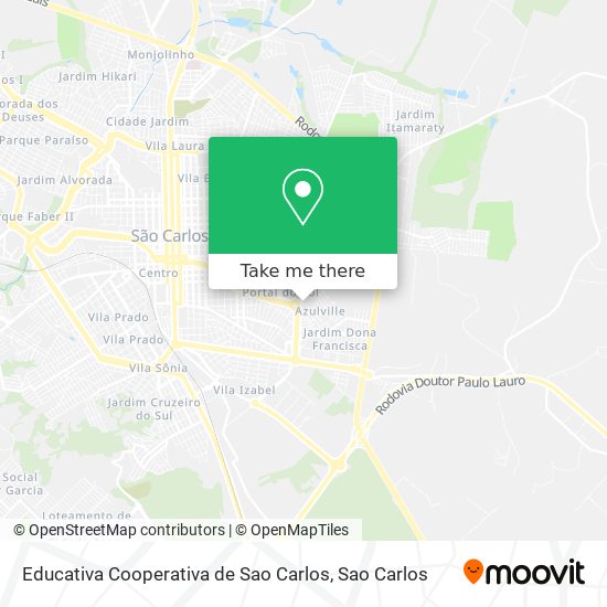 Educativa Cooperativa de Sao Carlos map