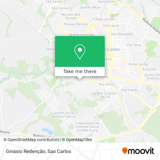 Ginásio Redenção map