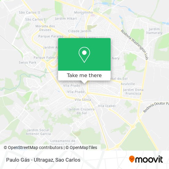 Paulo Gás - Ultragaz map