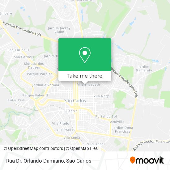 Rua Dr. Orlando Damiano map