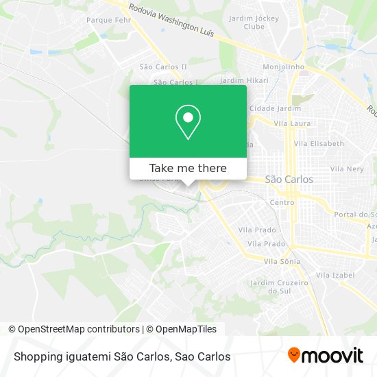 Shopping iguatemi São Carlos map