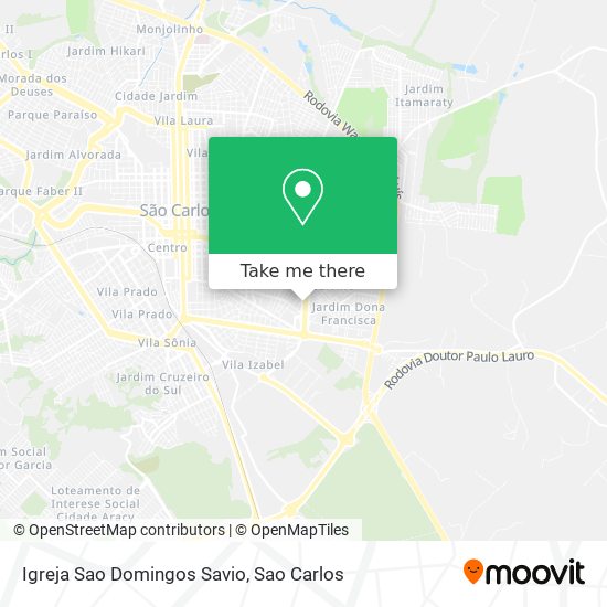 Mapa Igreja Sao Domingos Savio