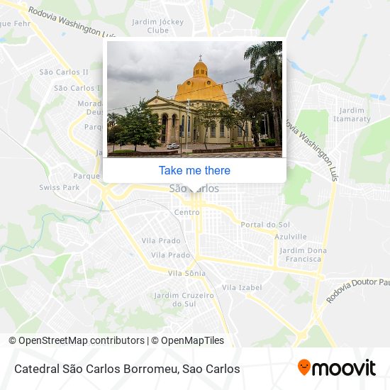 Mapa Catedral São Carlos Borromeu