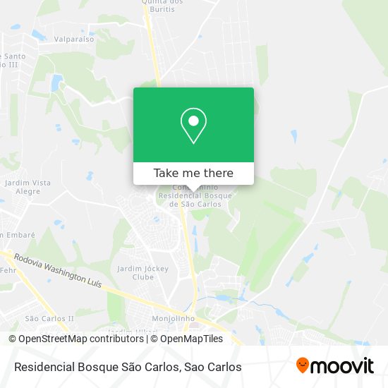 Mapa Residencial Bosque São Carlos