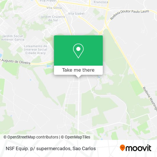 NSF Equip. p/ supermercados map