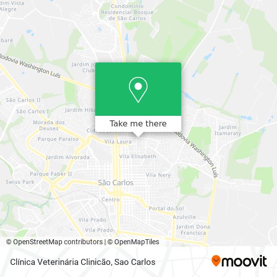 Mapa Clínica Veterinária Clinicão