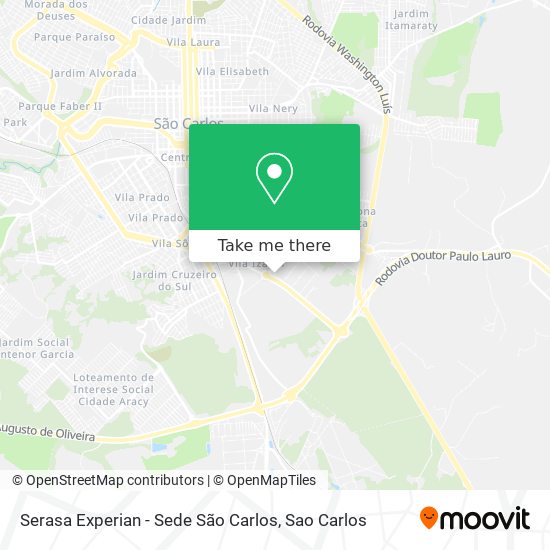 Serasa Experian - Sede São Carlos map