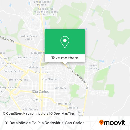 3° Batalhão de Polícia Rodoviária map