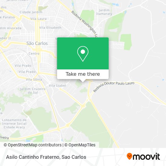 Asilo Cantinho Fraterno map