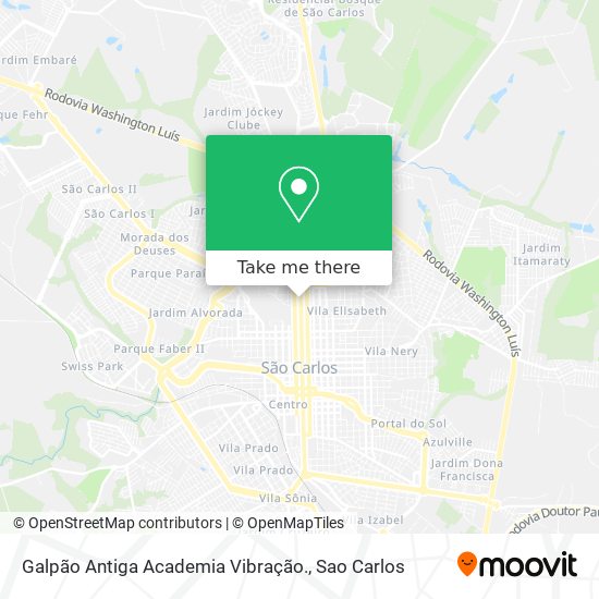 Galpão Antiga Academia Vibração. map