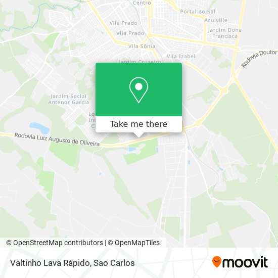 Valtinho Lava Rápido map