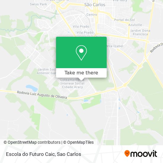 Escola do Futuro Caic map