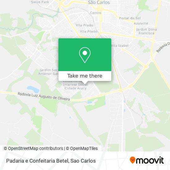 Padaria e Confeitaria Betel map