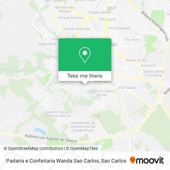 Padaria e Confeitaria Wanda Sao Carlos map
