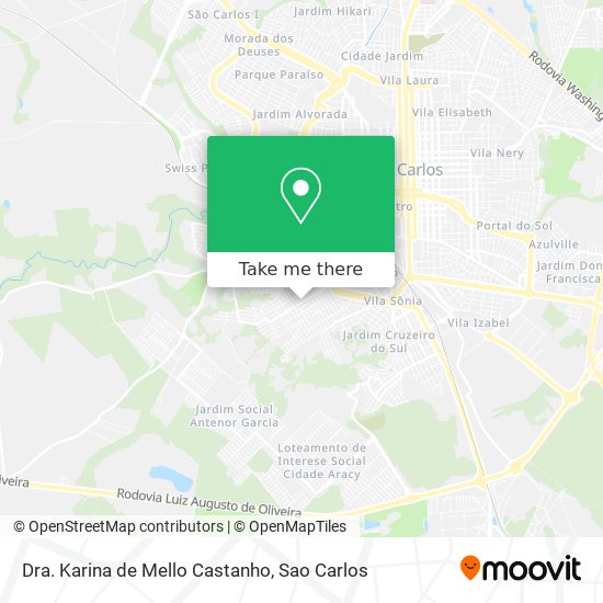 Dra. Karina de Mello Castanho map