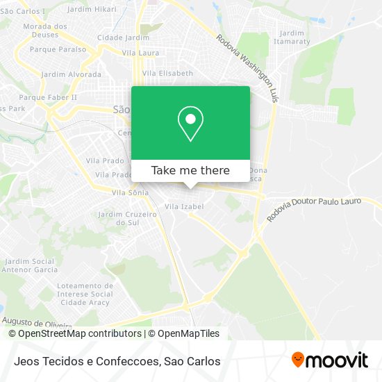 Jeos Tecidos e Confeccoes map