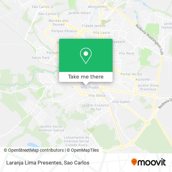 Laranja Lima Presentes map