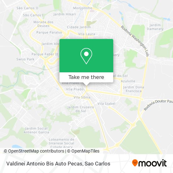 Valdinei Antonio Bis Auto Pecas map