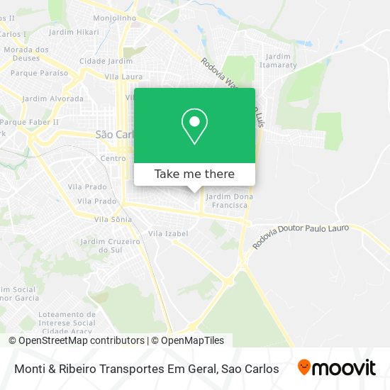 Monti & Ribeiro Transportes Em Geral map