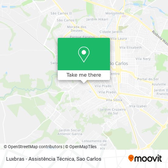 Luxbras - Assistência Técnica map