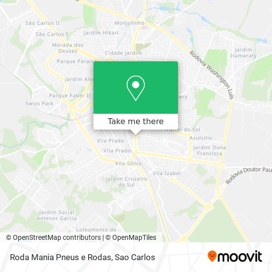 Roda Mania Pneus e Rodas map