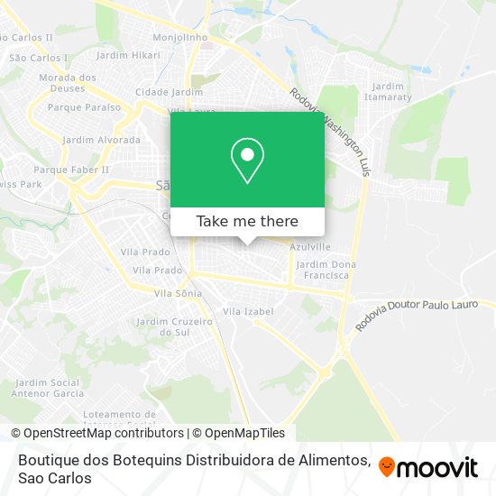 Boutique dos Botequins Distribuidora de Alimentos map