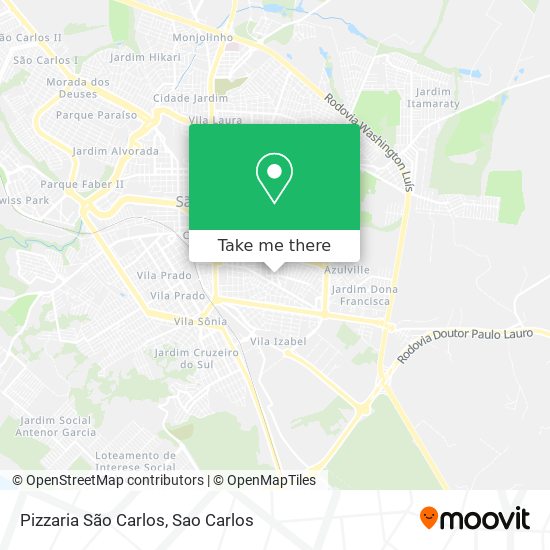 Pizzaria São Carlos map