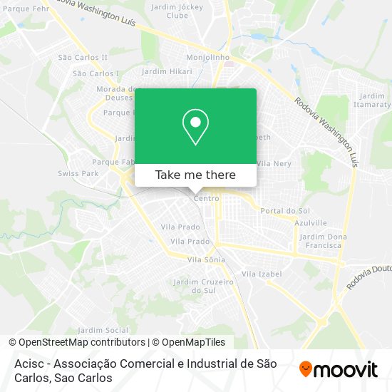 Acisc - Associação Comercial e Industrial de São Carlos map
