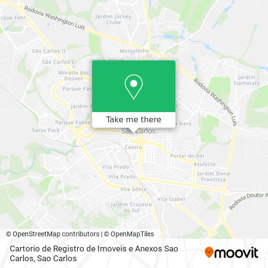 Cartorio de Registro de Imoveis e Anexos Sao Carlos map