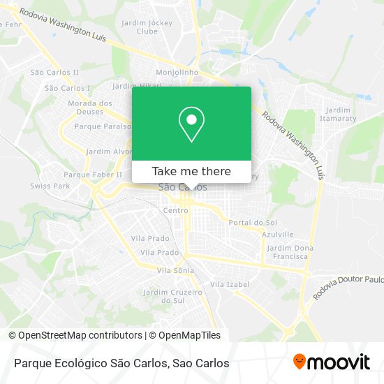 Parque Ecológico São Carlos map