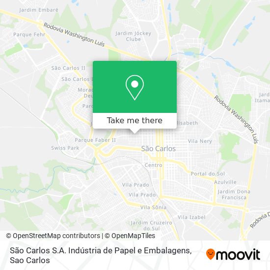 São Carlos S.A. Indústria de Papel e Embalagens map