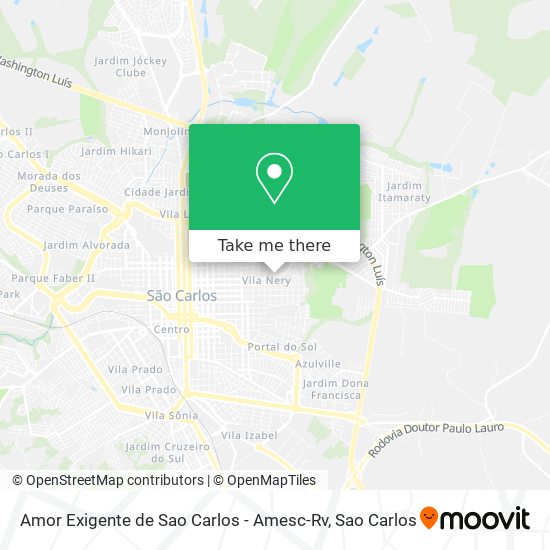 Amor Exigente de Sao Carlos - Amesc-Rv map