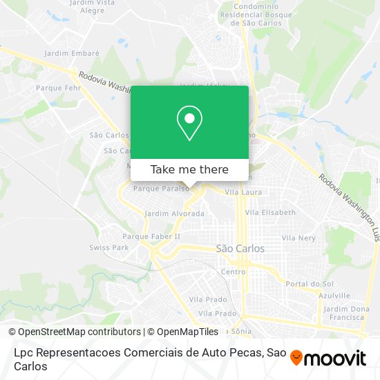 Lpc Representacoes Comerciais de Auto Pecas map