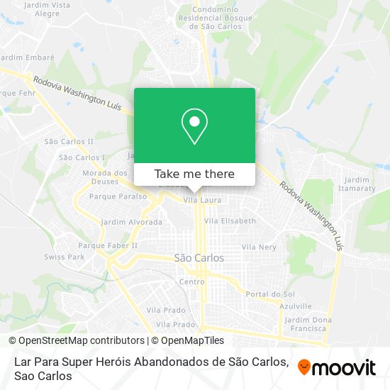 Lar Para Super Heróis Abandonados de São Carlos map