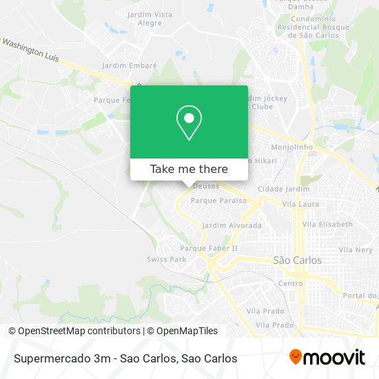 Supermercado 3m - Sao Carlos map