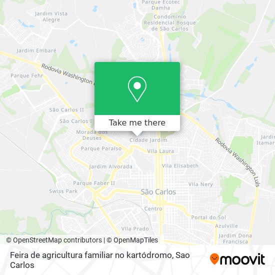 Feira de agricultura familiar no kartódromo map