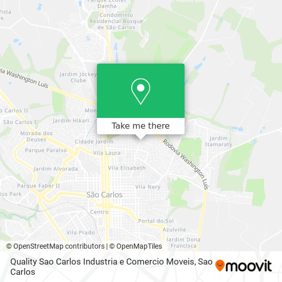 Quality Sao Carlos Industria e Comercio Moveis map