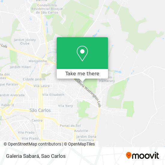 Galeria Sabará map