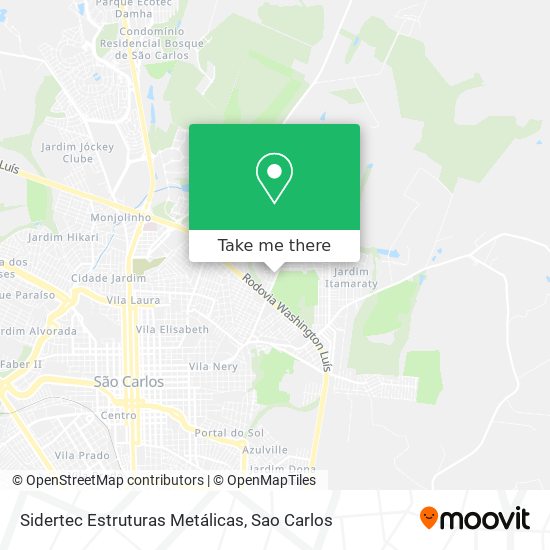 Sidertec Estruturas Metálicas map