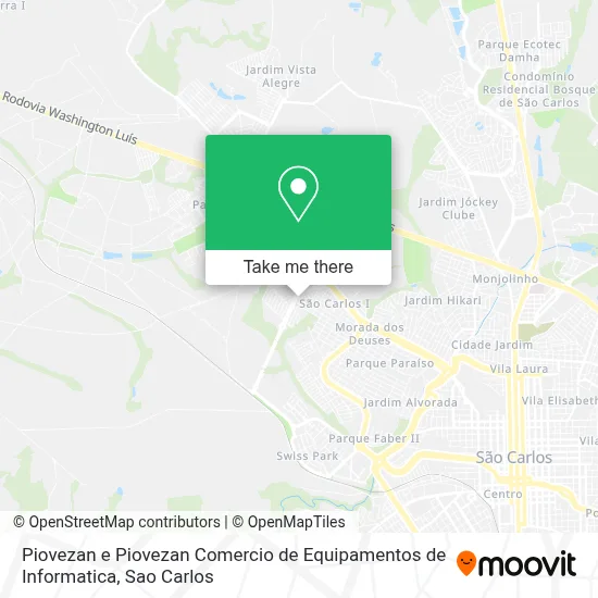 Piovezan e Piovezan Comercio de Equipamentos de Informatica map